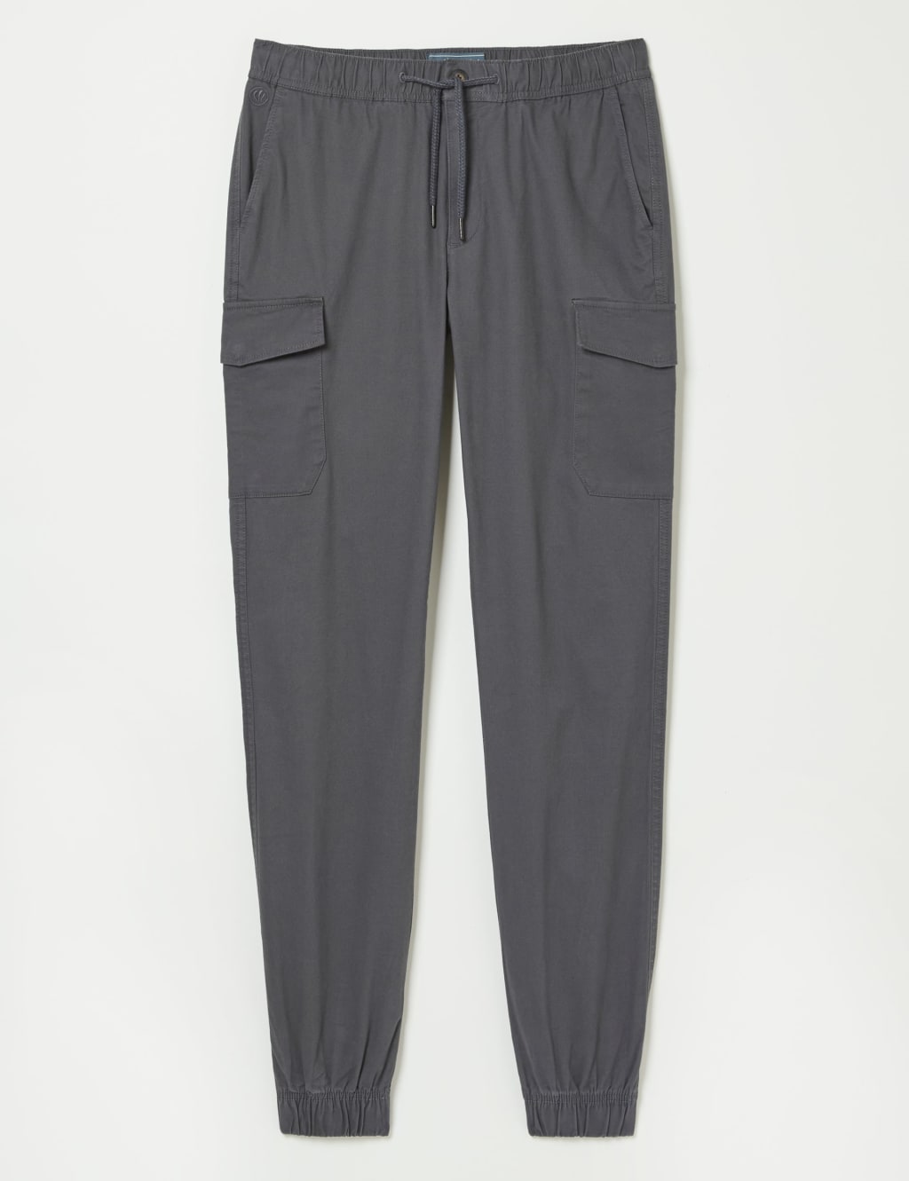 Tapered Fit Pure Cotton Cuffed Cargo Trousers 2 of 6