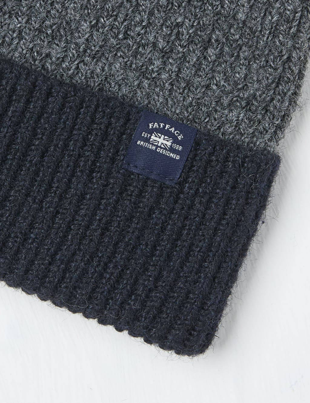 Fat face beanie hat top
