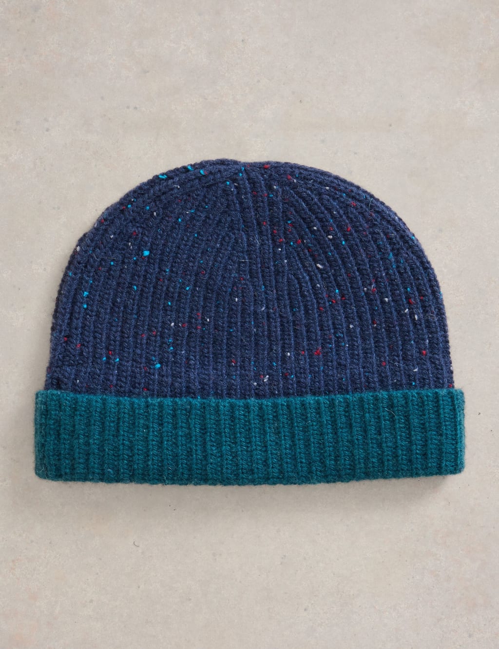 Wool Rich Knitted Beanie Hat 2 of 2