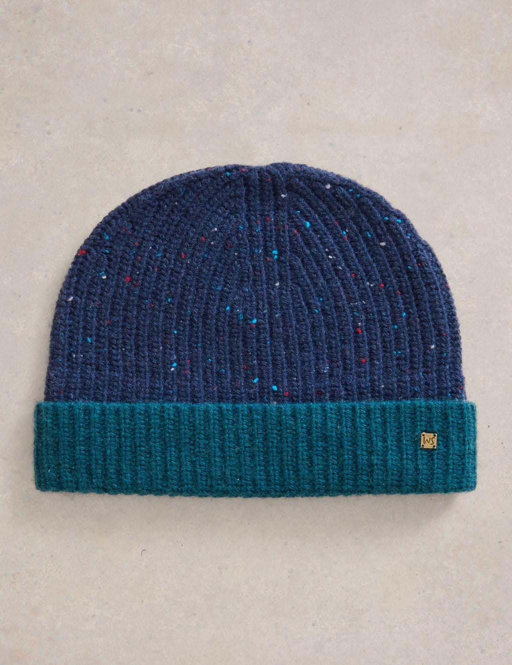 Wool Rich Knitted Beanie Hat 1 of 2