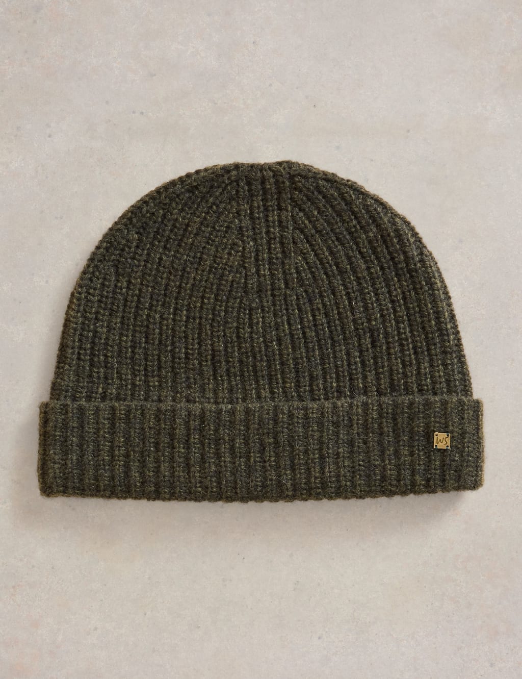 Wool Rich Knitted Beanie Hat 1 of 2