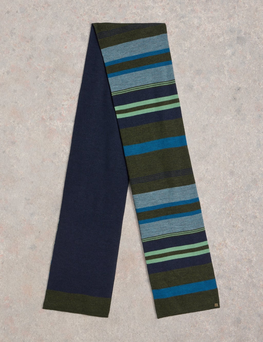 Pure Merino Wool Striped Scarf 2 of 3