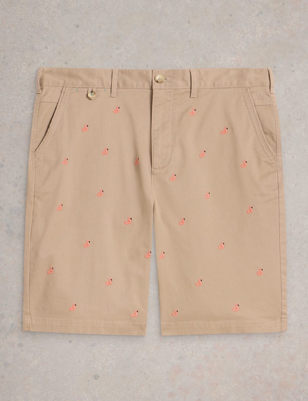 Regular Fit Flamingo Chino Shorts 2 of 6
