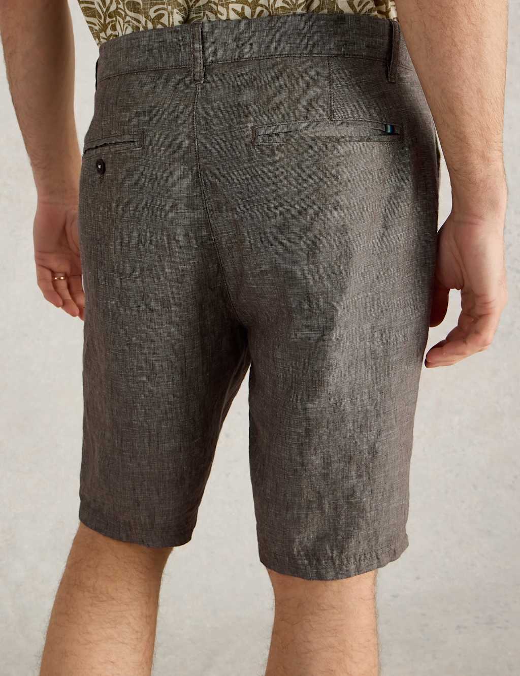 Regular Fit Pure Linen Chino Shorts 4 of 6