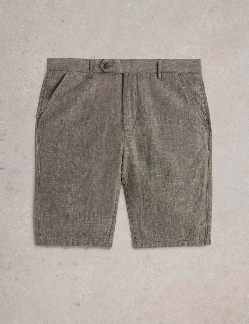 Regular Fit Pure Linen Chino Shorts 2 of 6