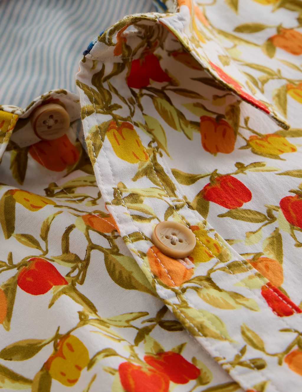 Slim Fit Cotton Rich Print Short Sleeve Shirt 6 of 6