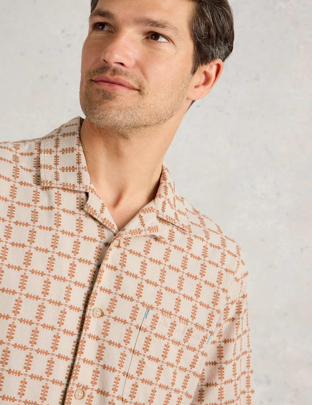 Regular Fit Pure Cotton Check Short Sleeve Shirt 5 of 6