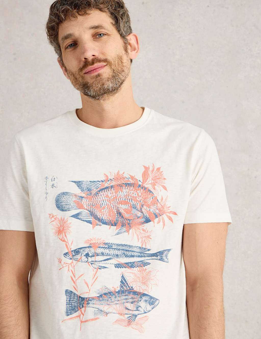 Pure Cotton Fish Graphic T-Shirt 4 of 4