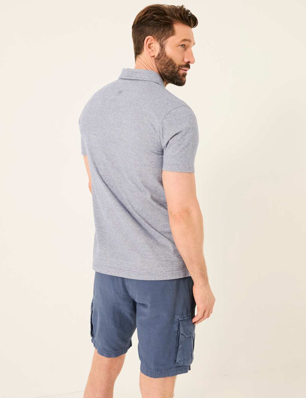 Pure Cotton Striped Polo Shirt 3 of 5