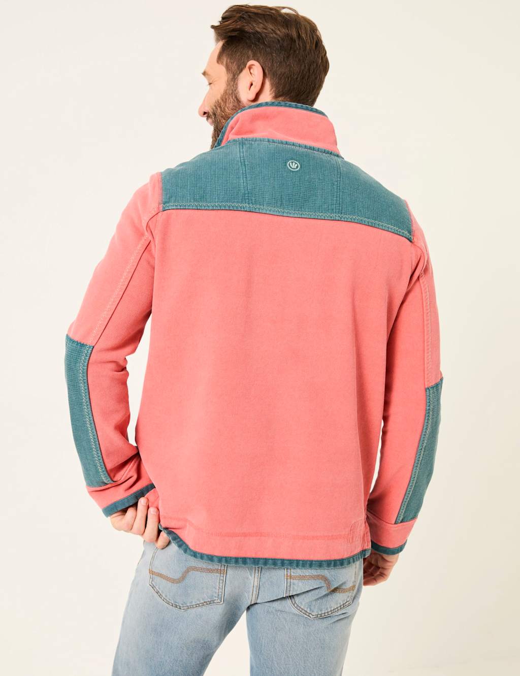 Pure Cotton Striped Half Zip Sweatshirt 3 of 5