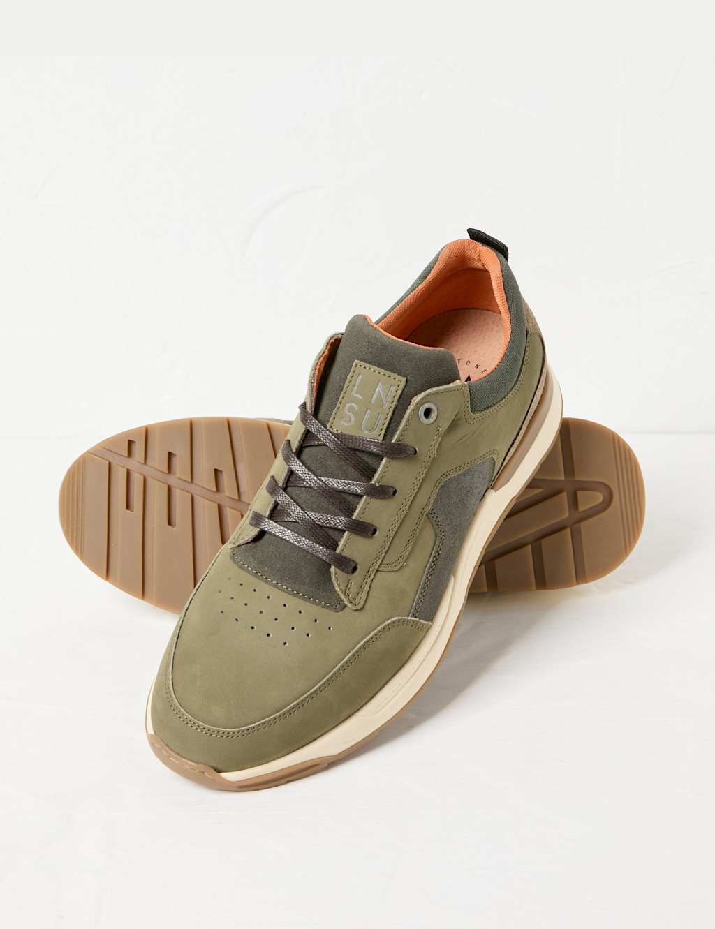 Suede Lace Up Trainers 3 of 3