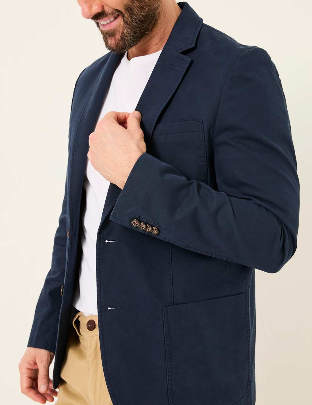 Regular Fit Pure Cotton Blazer 4 of 5