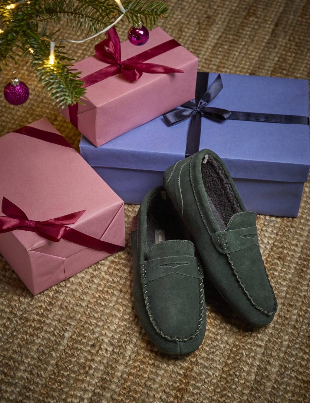 Suede Moccasin Slippers FatFace M S
