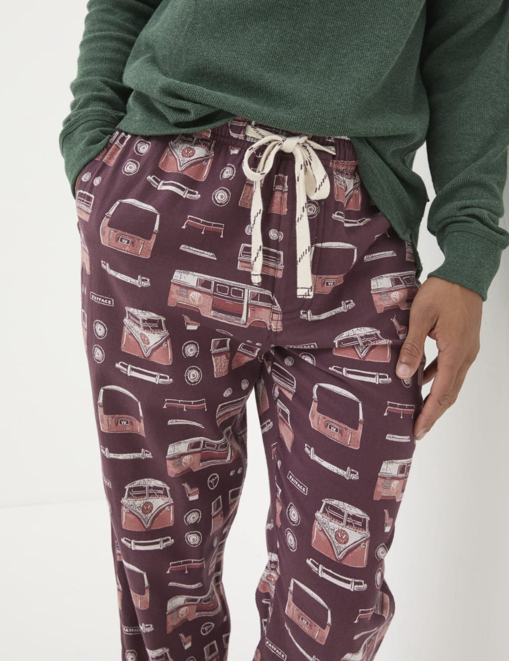 Pure Cotton VW Camper Print Pyjama Bottoms FatFace M S