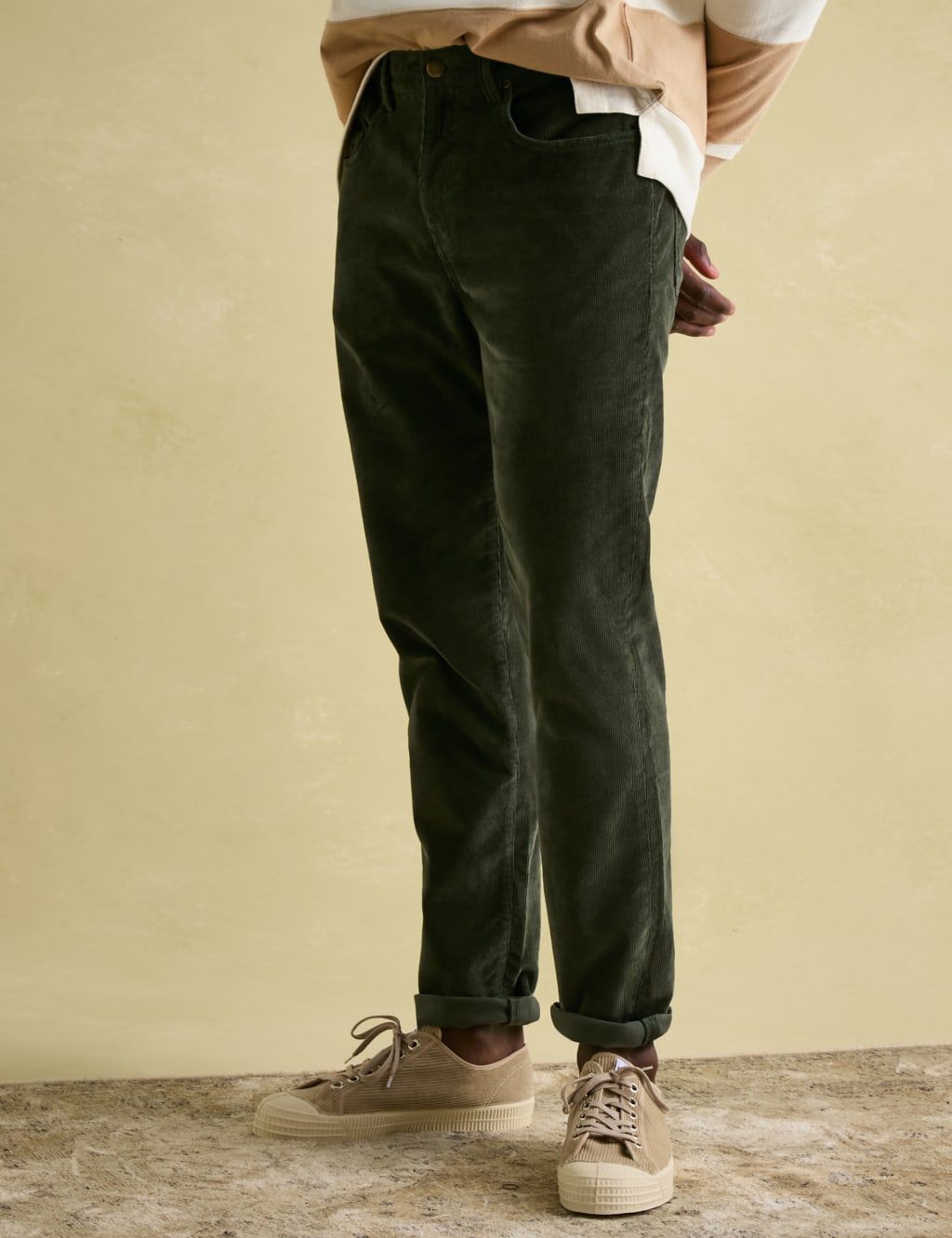 Straight Fit Corduroy Trousers 1 of 5