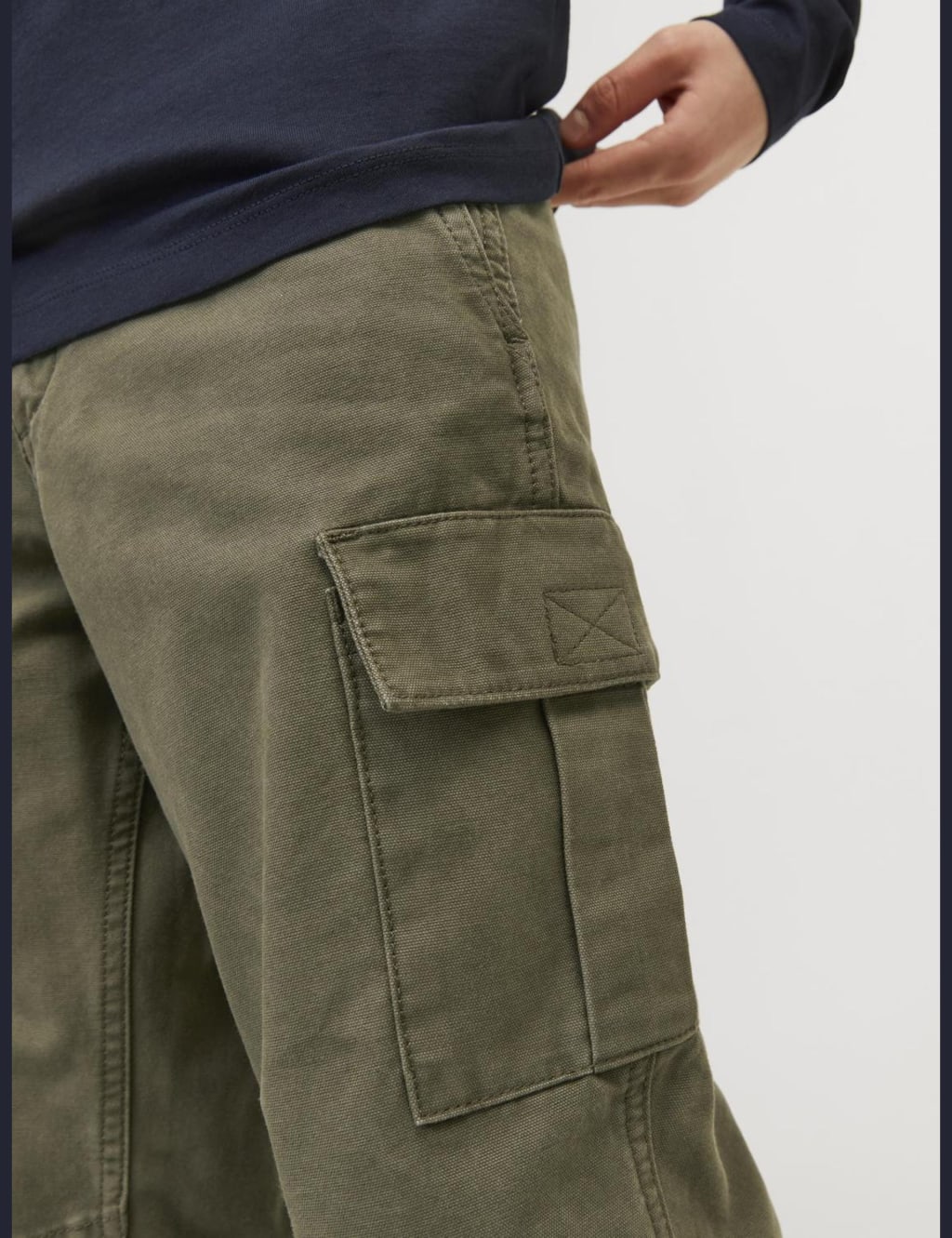 Pure Cotton Cargo Trousers (8-16 Yrs) 7 of 7