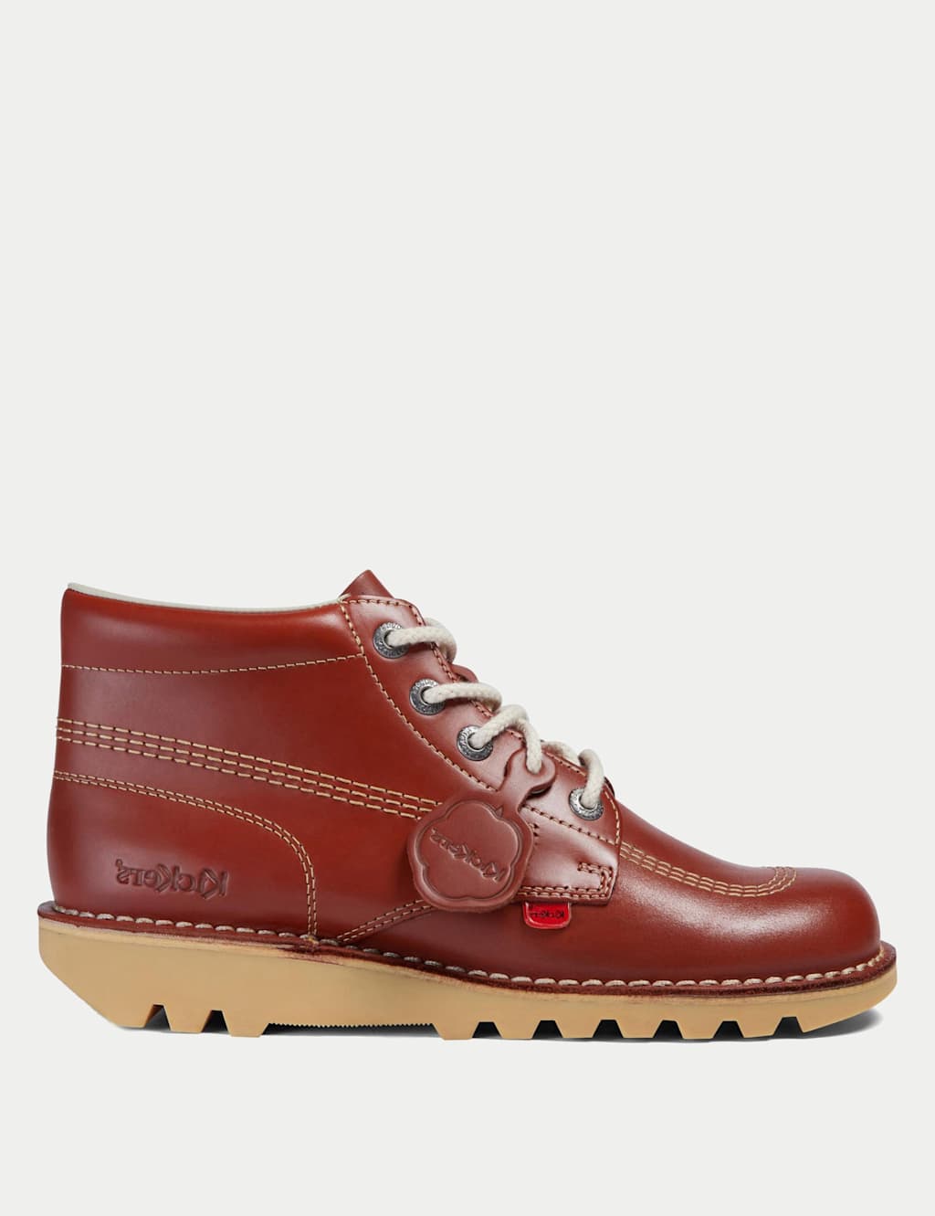 Leather Lace Up Chunky Boots 1 of 5