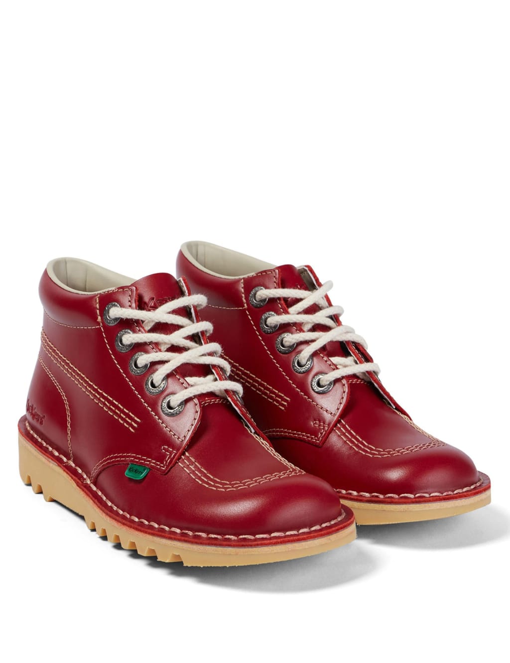 Leather Chunky Lace Up Ankle Boots 2 of 5
