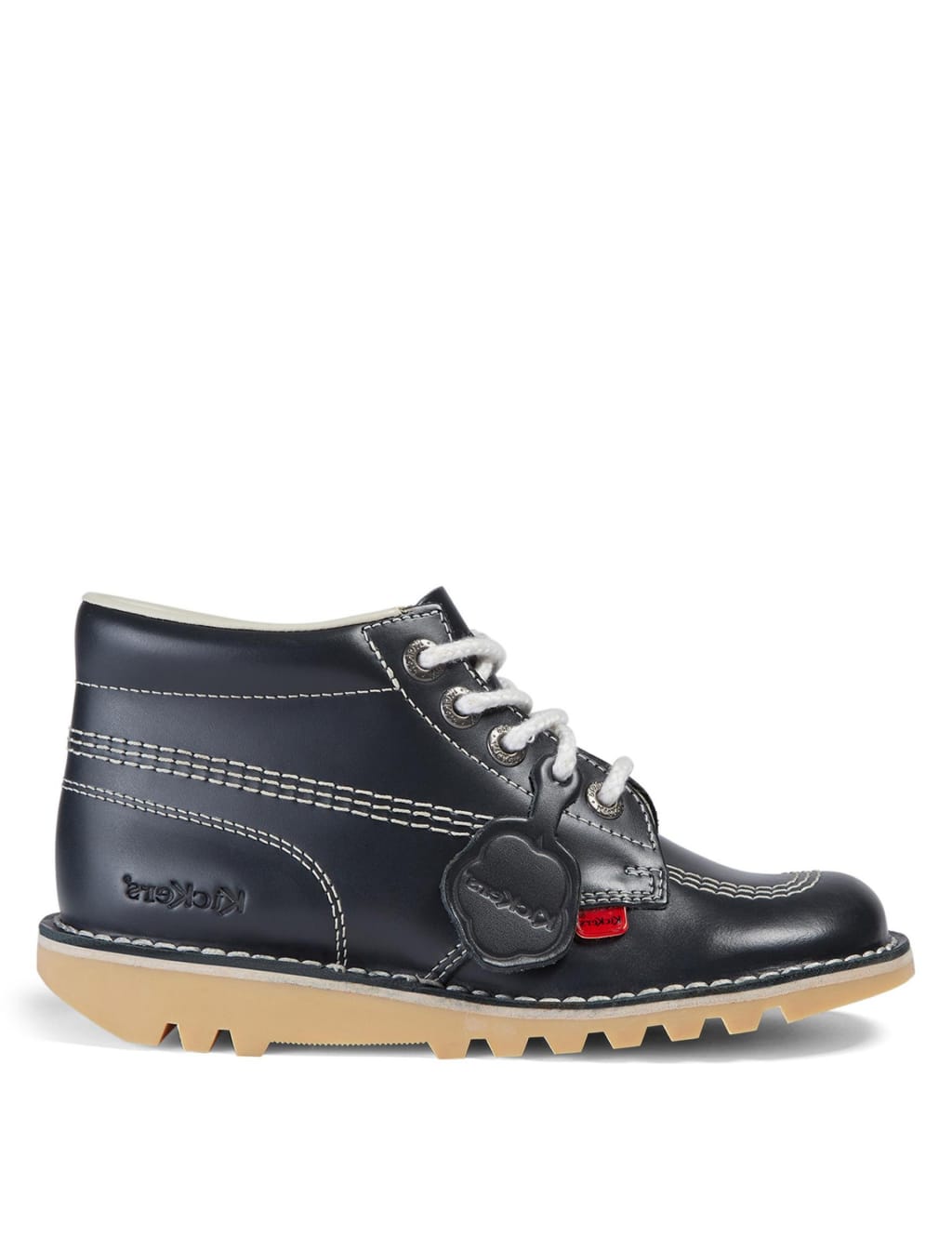 Leather Chunky Lace Up Ankle Boots 1 of 4