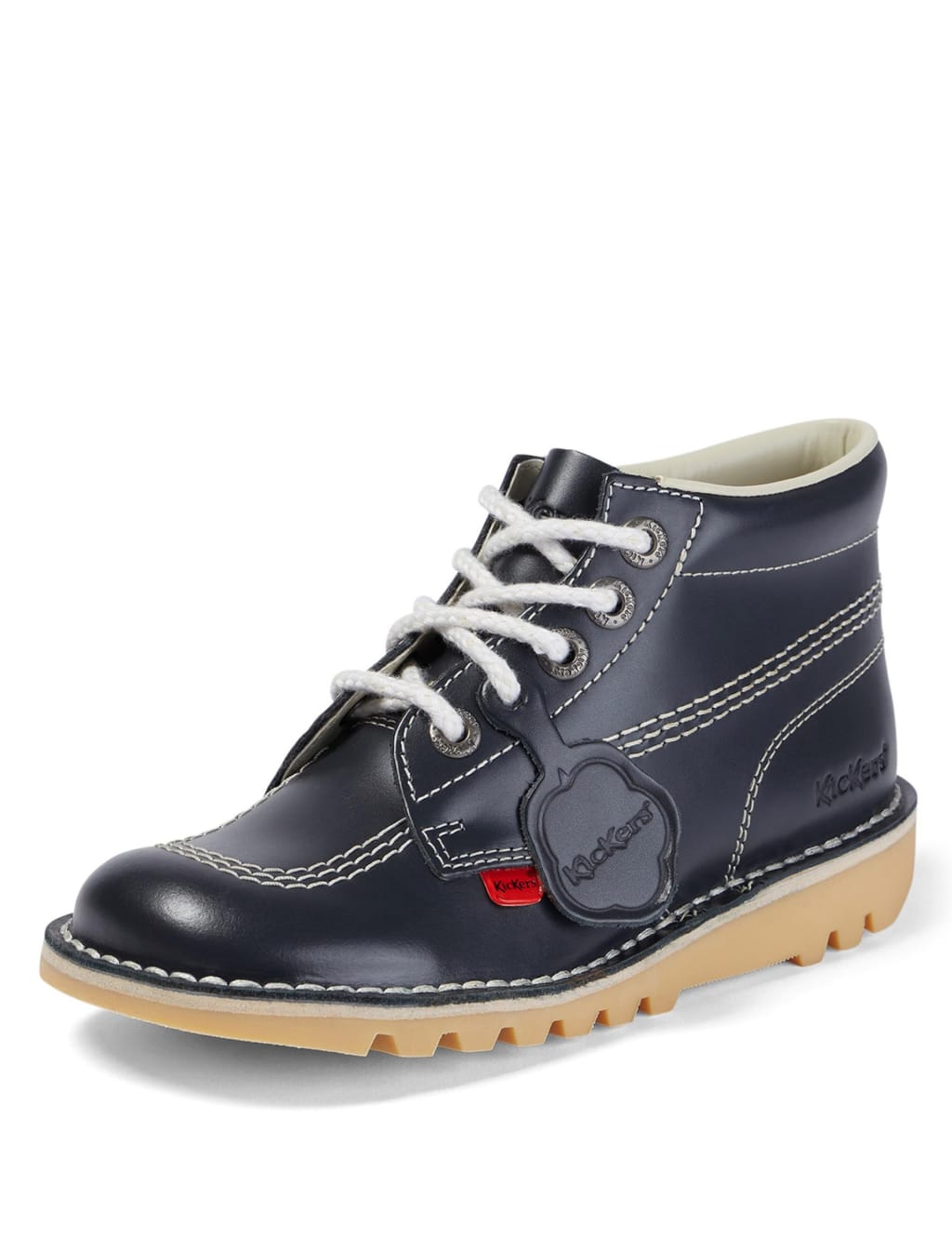 Leather Chunky Lace Up Ankle Boots 2 of 4