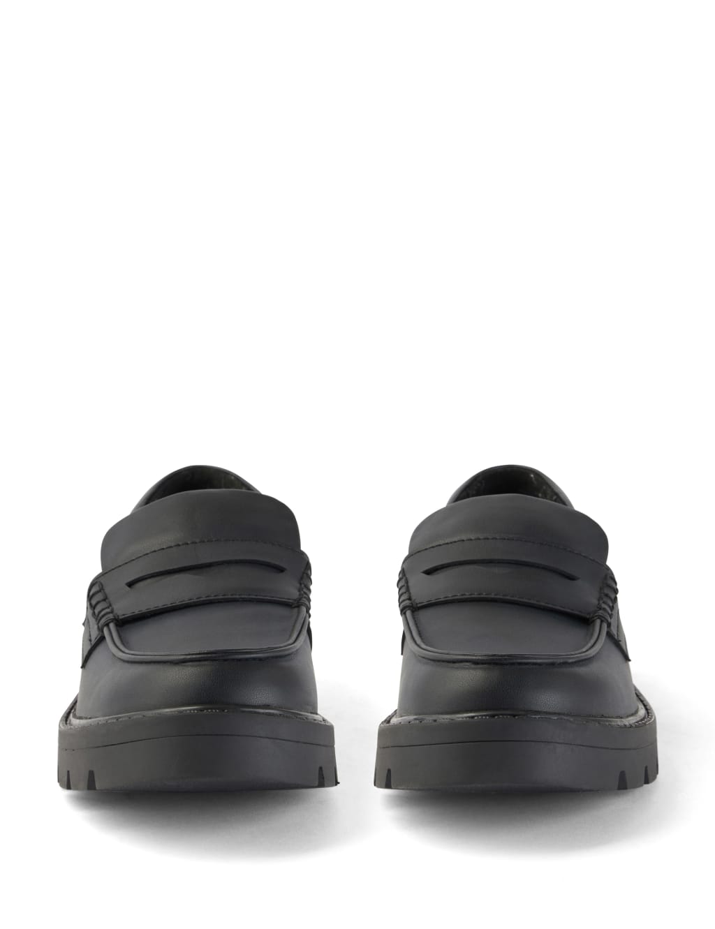 Chunky Block Heel Loafers 4 of 6