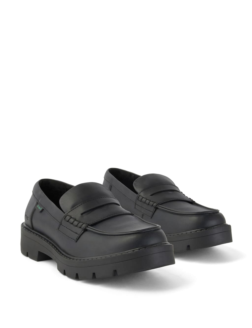 Chunky Block Heel Loafers 2 of 6