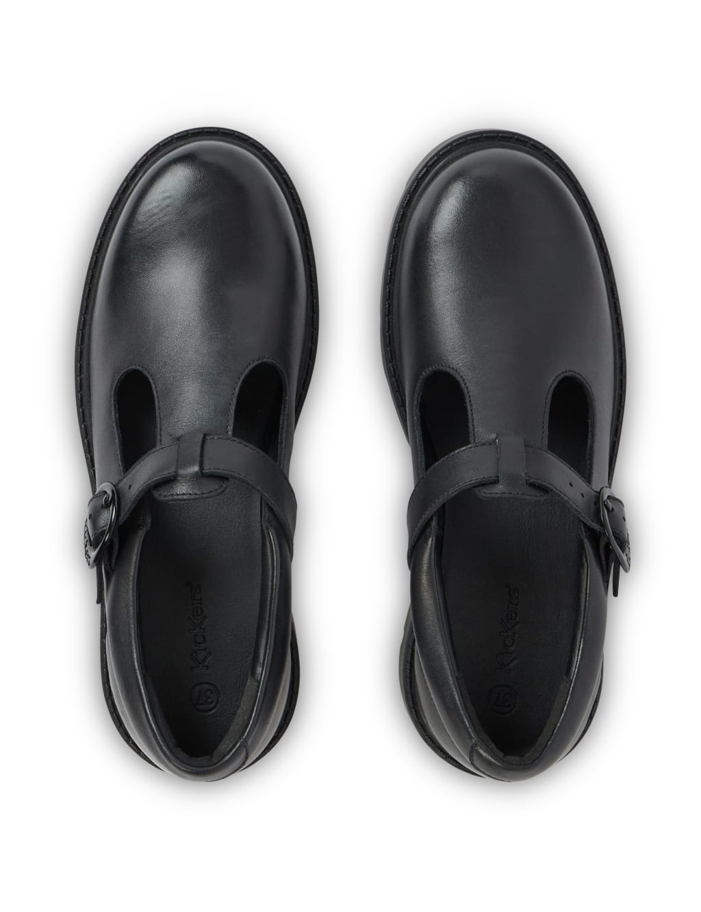 Leather T-Bar Chunky Shoes 4 of 6