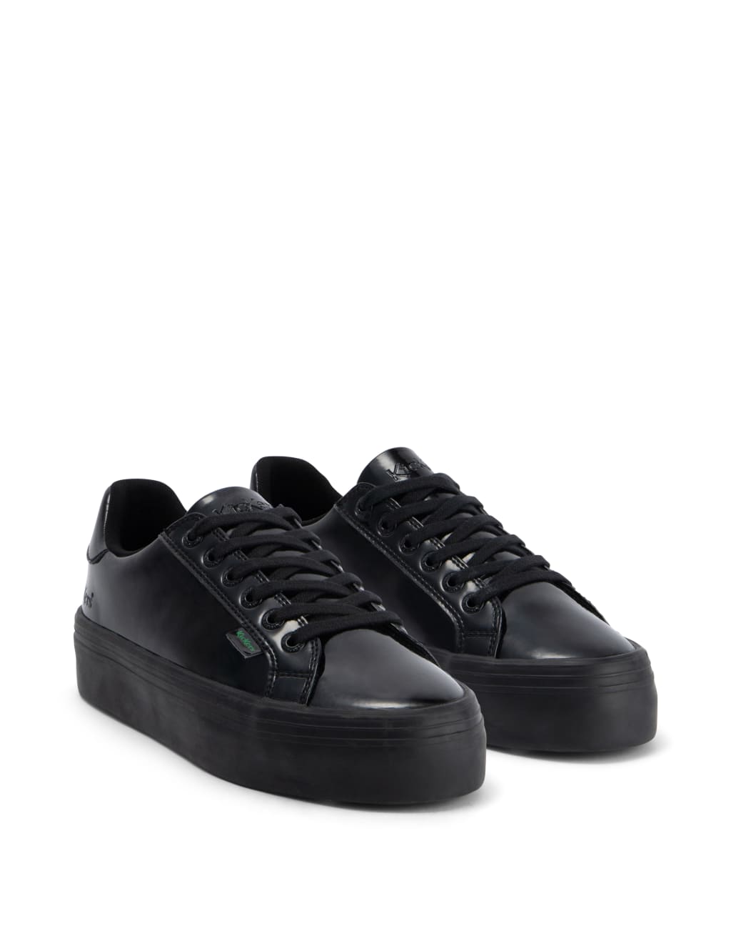 Patent Lace Up Flatform Shoes 2 of 6