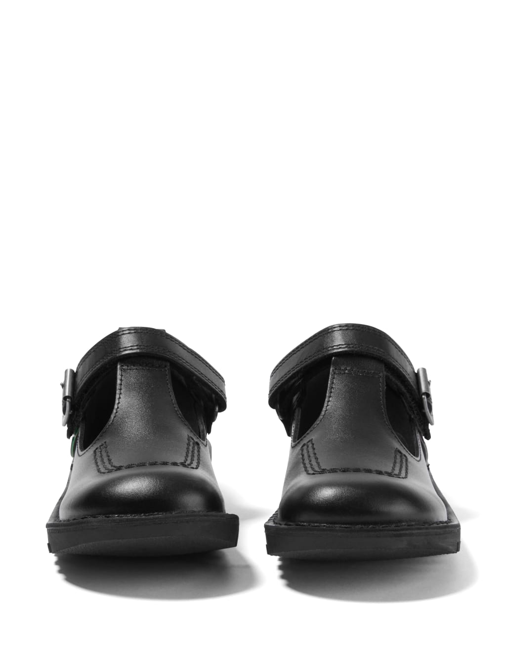 Kids' Leather Riptape T-Bar School Shoes (12½ Small - 2½ Large) 4 of 6