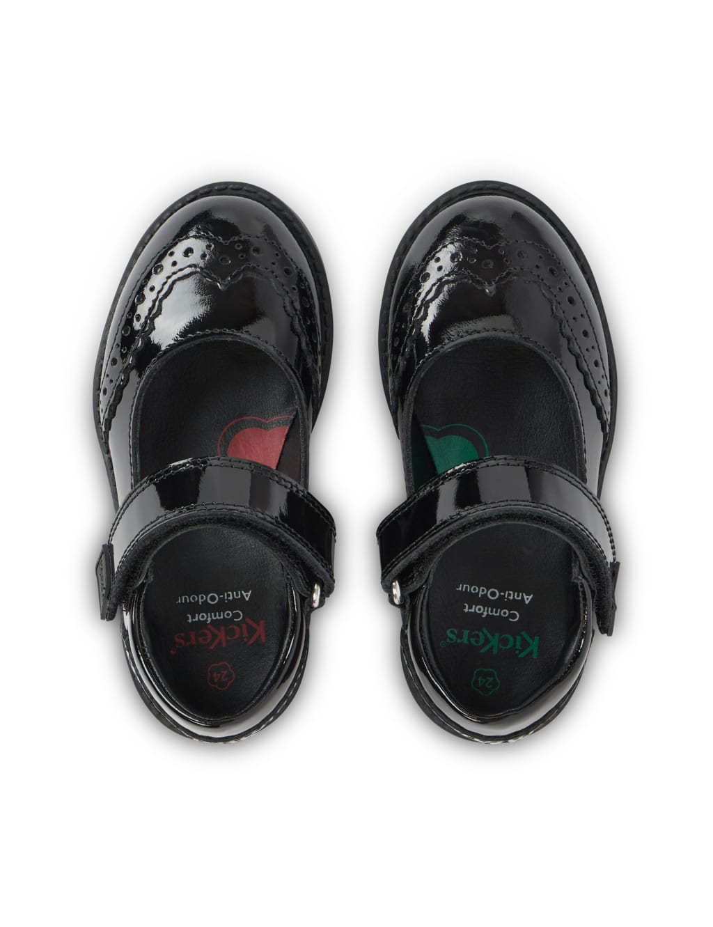 Kids' Leather Riptape Brogues (7 Small - 12 Small) 5 of 6