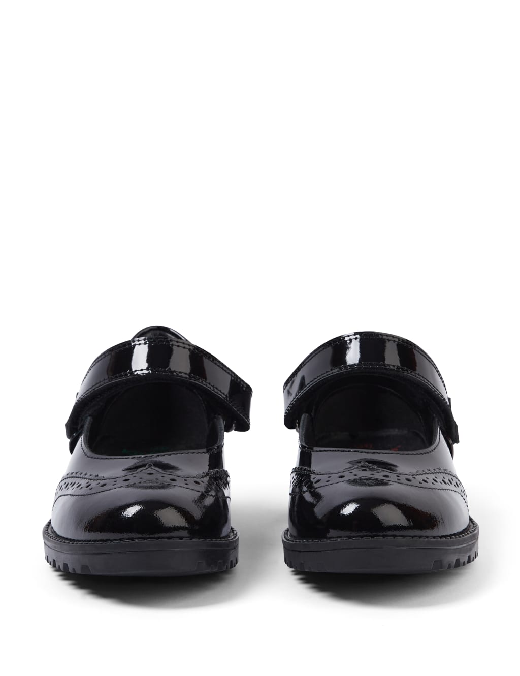 Kids' Patent Riptape School Brogues (12½ Small - 2½ Large) 4 of 6