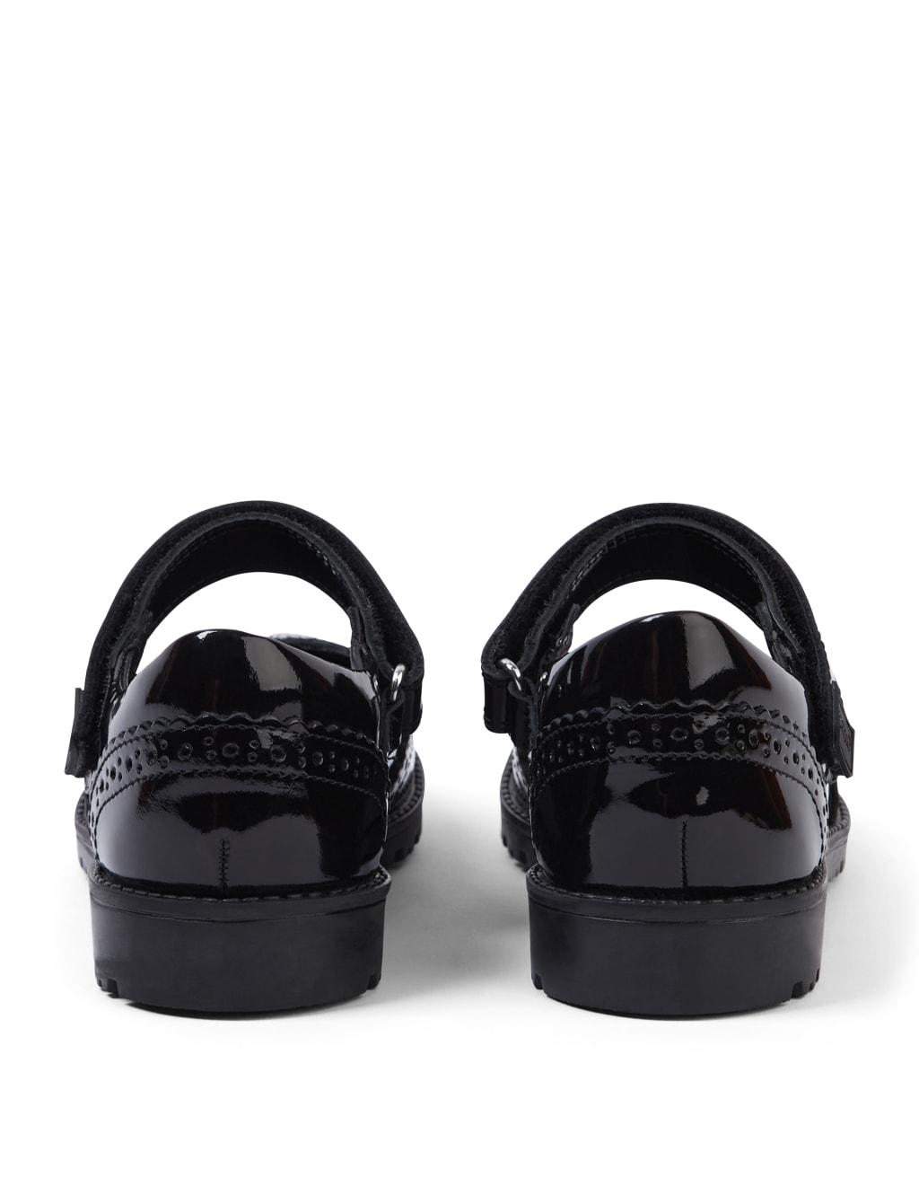Kids' Patent Riptape School Brogues (12½ Small - 2½ Large) 6 of 6