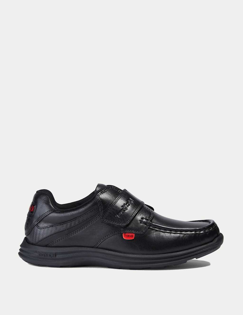Kids' Leather Riptape School Shoes (3 Large - 6 Large) 1 of 6