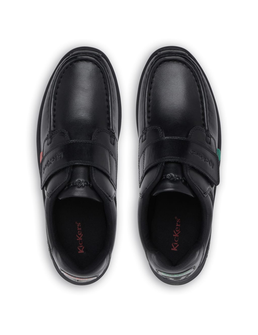 Kids' Leather Riptape School Shoes (3 Large - 6 Large) 4 of 6