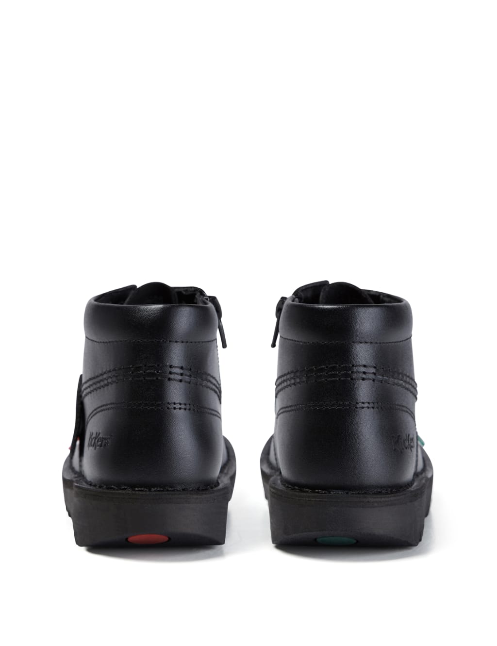 Kids' Leather Zip School Ankle Boots (12½ Small - 2½ Large) 5 of 6