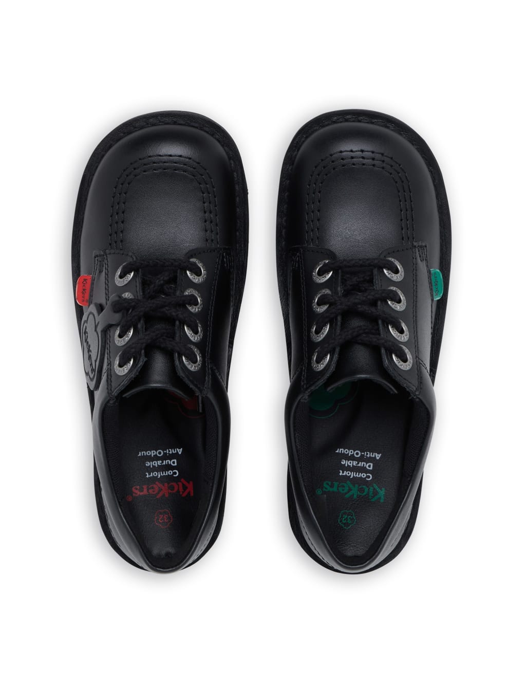 Kids' Leather School Shoes (12.5 Small - 2.5 Large) 4 of 6