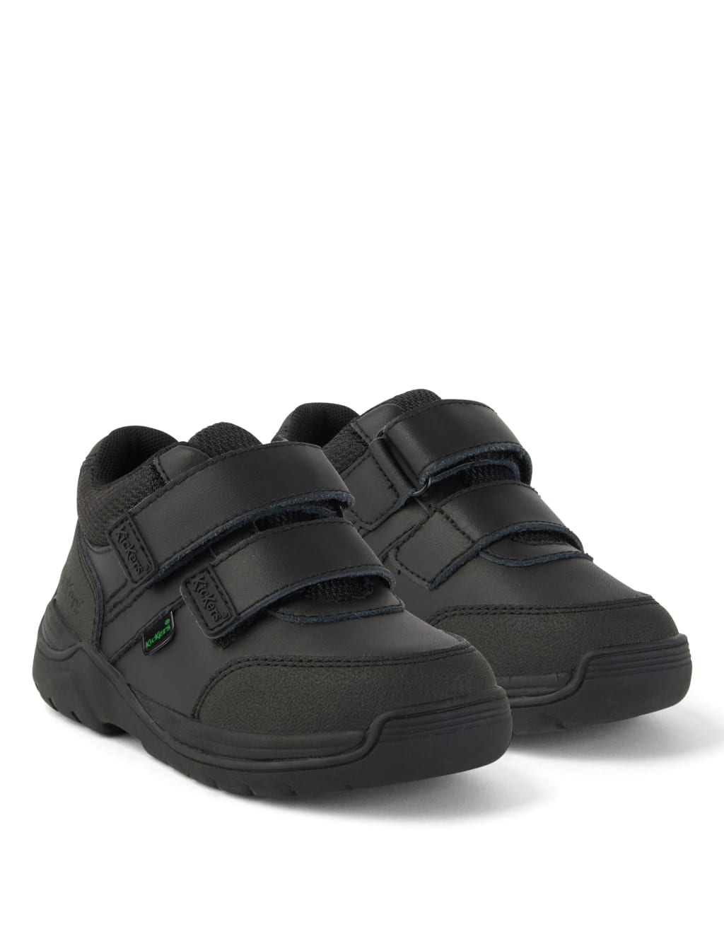 Kids' Leather Riptape School Shoes 2 of 6