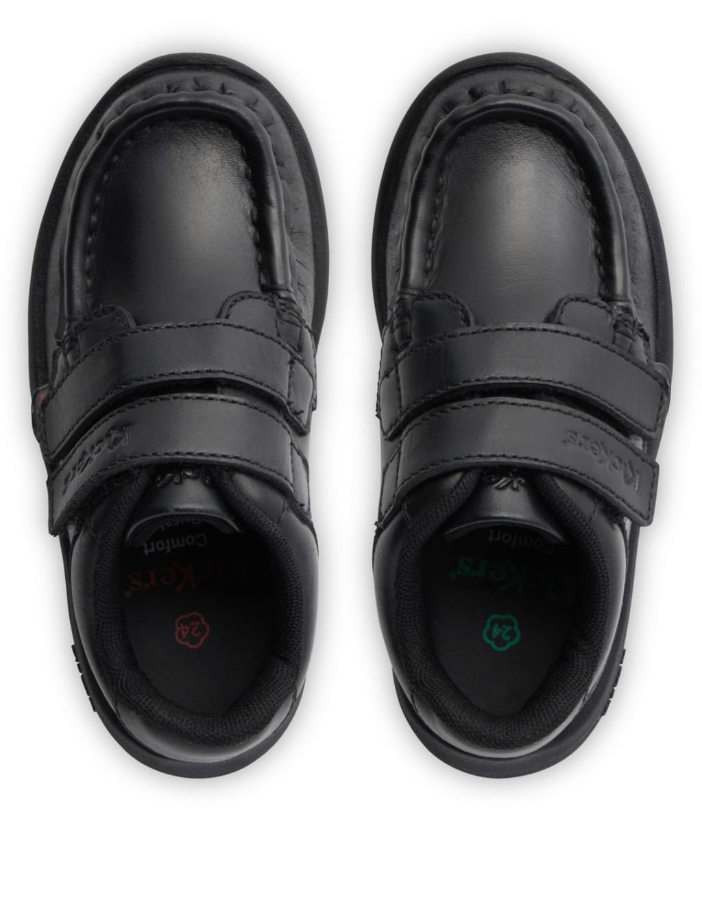 Kids' Leather Riptape School Shoes (7 Small - 12 Small) 5 of 5