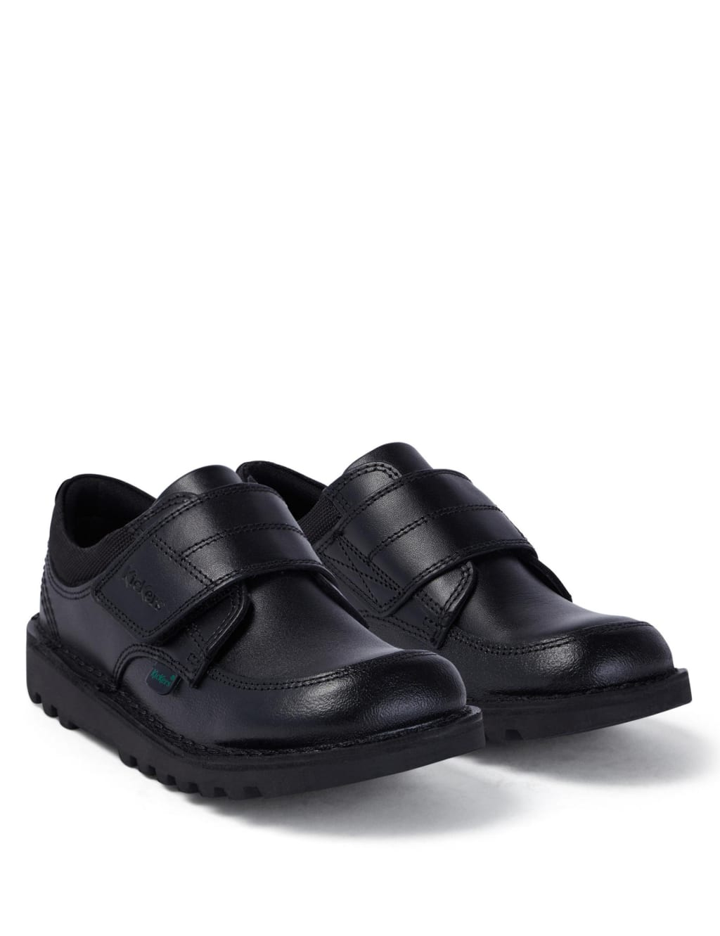 Kids' Leather Riptape School Shoes 2 of 5
