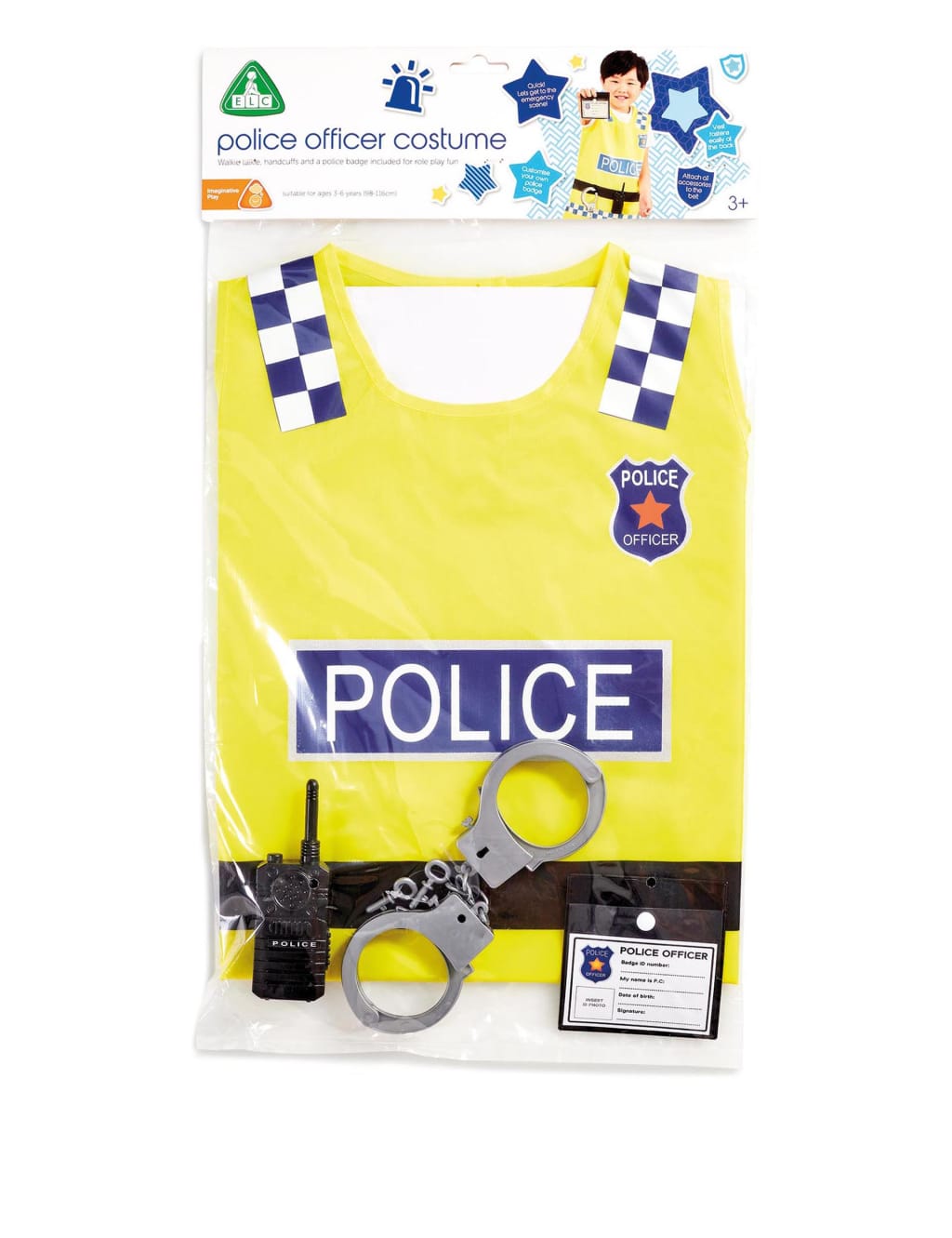 Police Officer Costume 3 Yrs