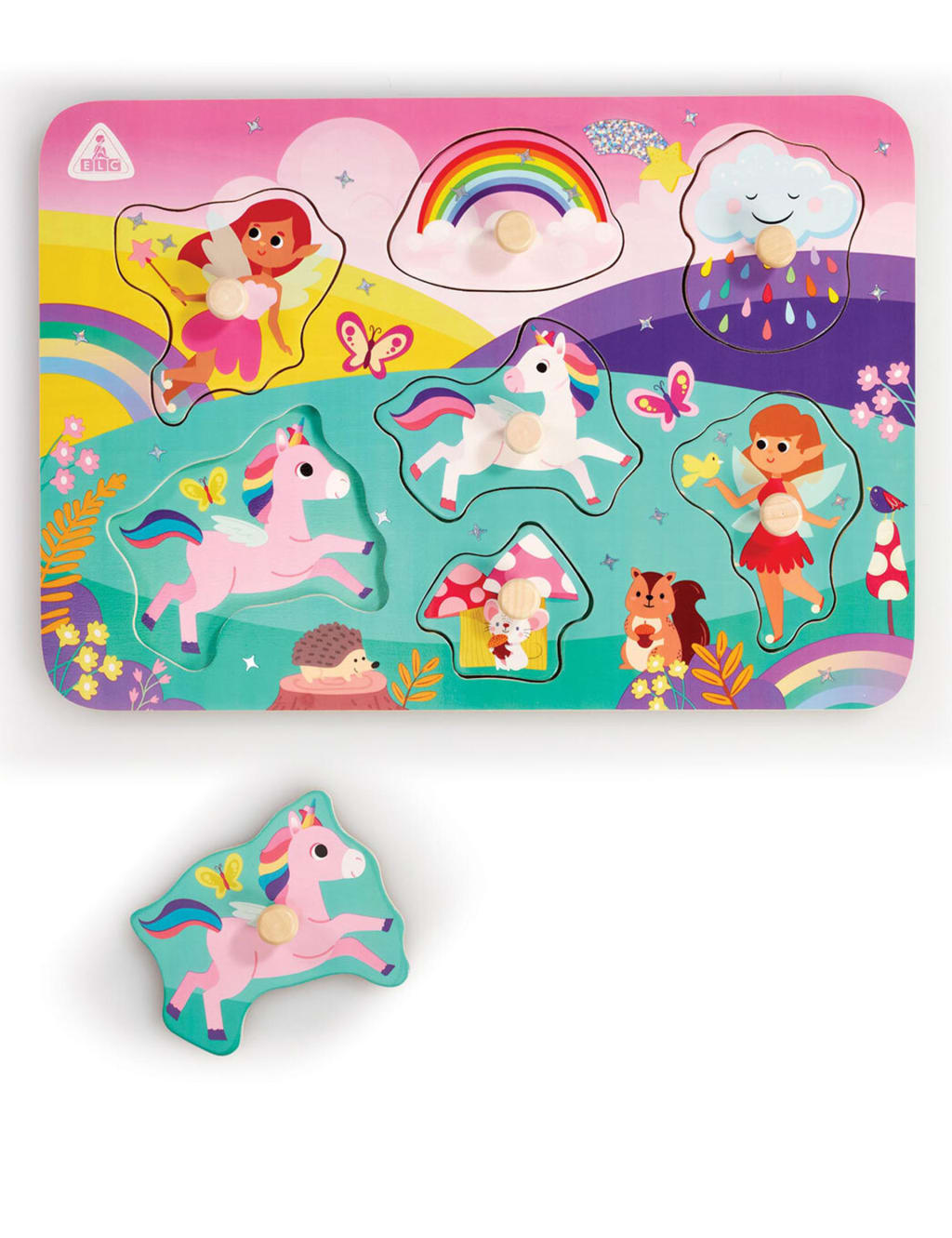 Unicorn & Fairy Peg Puzzle (18+ Mths) 2 of 2