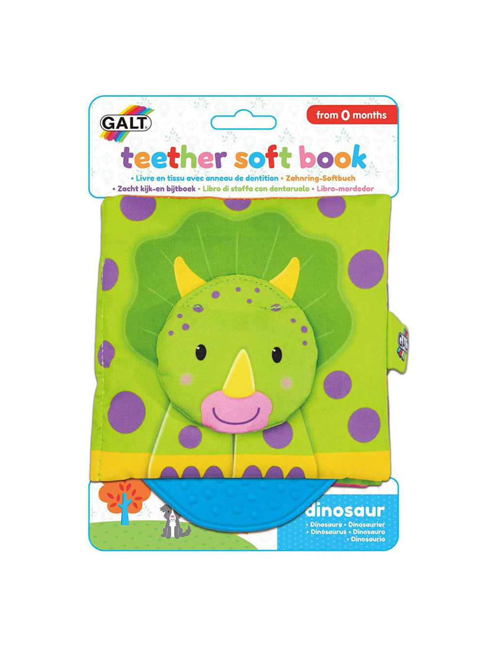 Dinosaur Teether Soft Book (0-24 Mths) 1 of 2