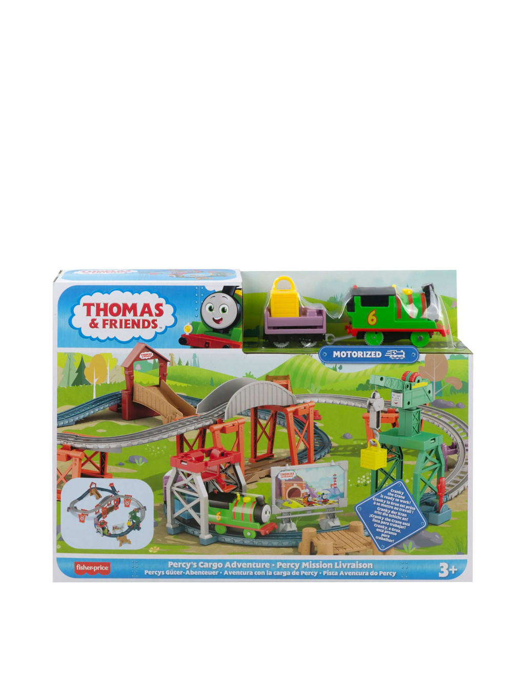 Percy s Cargo Adventure Playset 3 6 Yrs Thomas The Tank Engine M S