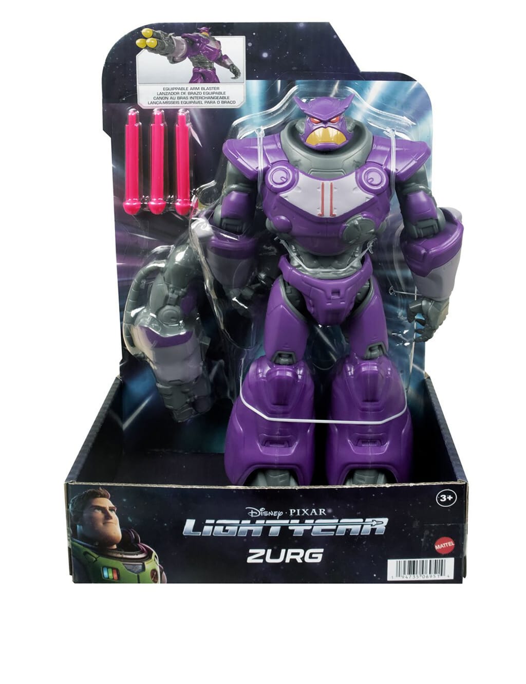 Disney Pixar Lightyear 25cm Zurg Action Figure (3+ Yrs) 1 of 4