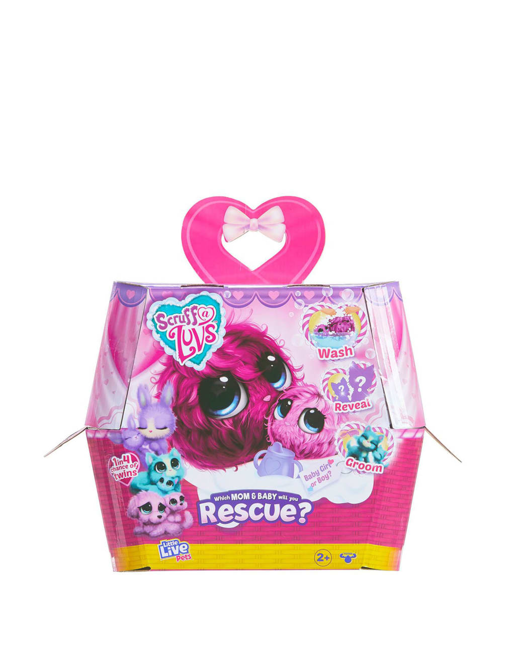 Pink bunny scruff a luv cheap