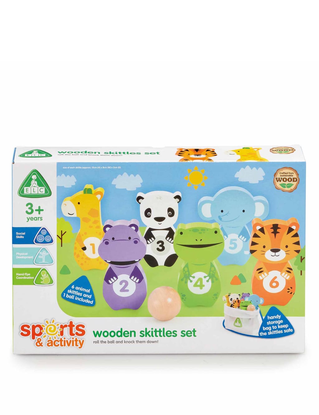 Wooden Skittles Set (3+ Yrs) 2 of 4