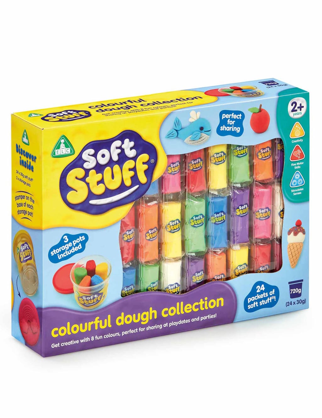Soft Stuff Colourful Dough Collection (2+ Yrs) Early Learning Centre