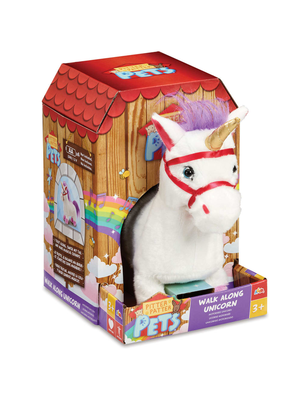Walking unicorn toy with leash on sale