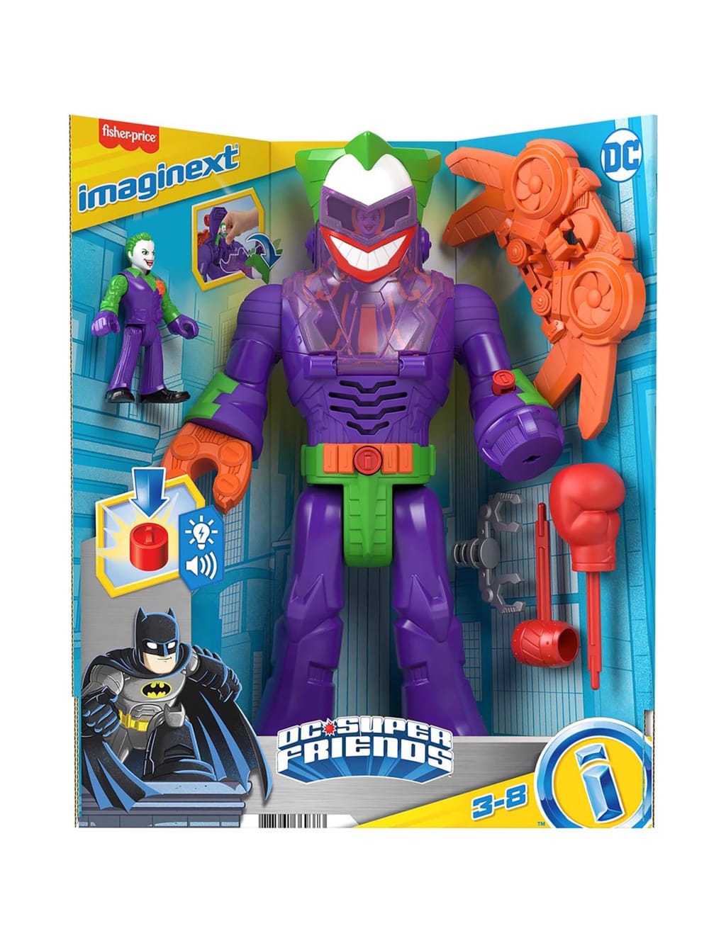 Joker Insider LaffBot Robot Set 3 8 Yrs Fisher Price M S