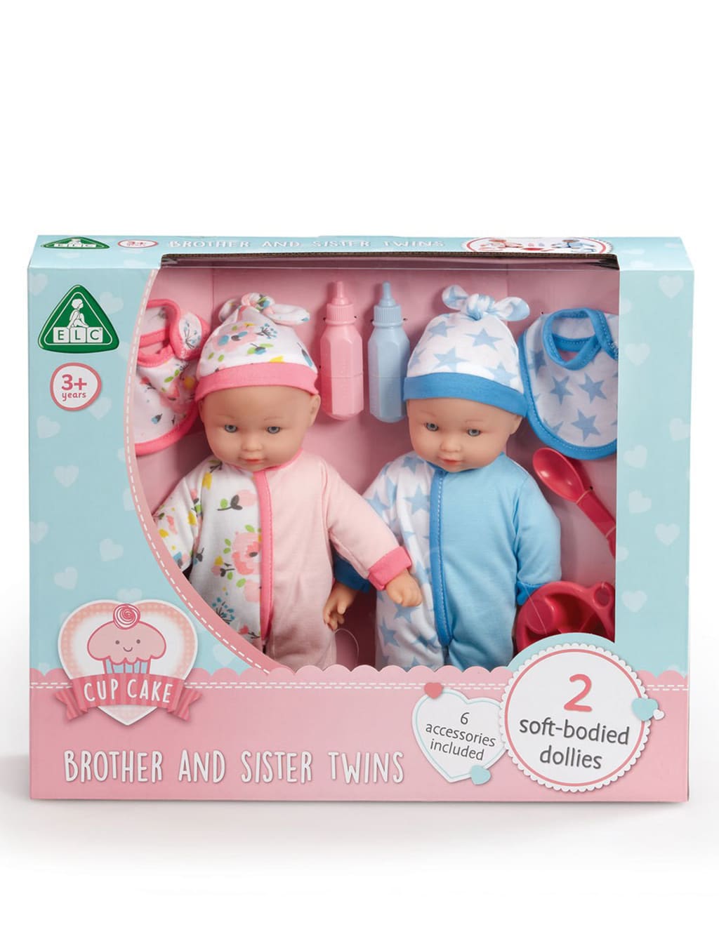 Cupcake Brother and Sister Twin Dolls 3 Yrs Early Learning Centre M S